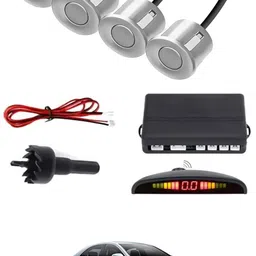 zplus Universal 4 Silver Reverse Parking Sensor With LED Display For Cars-230 Safety of Passengers/Car One Alarm Kit-1335 Parking Sensor-picture-27