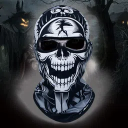 lqz Black Helmet Skull Cap for Men & Women image 2