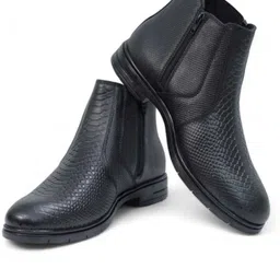 meesa shoppe Men’s Leather Boots – Stylish, Durable & Comfortable Casual Footwear Boots For Men image 4