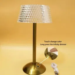 Touch Dimming Crystal Table Lamp | USB Rechargeable | Portable Night Light Table Lamp-image-43