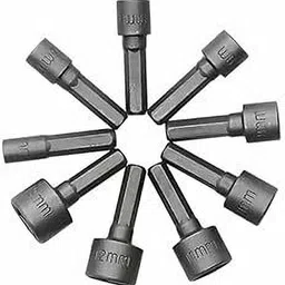bluedeal 9pc Nut Driver Drill Bit Set Socket Bit Chuck Adapter 1/4" Hex Shank 5-13mm Socket Sleeve Wrench Screw Power Drill Adapter Tool for Screws Hooks Bolt Heads-picture-11