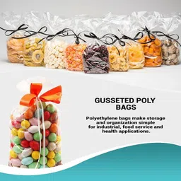 shas LD ( Low Density ) Size 5" * 8" Transparent Security Bag image 3