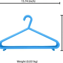jaycee Multipurpose Plastic Baby Hanger/Closet Hanger/Space Saver Storage Hanger Plastic Shirt Pack of 6 Hangers For Shirt image 3