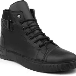 woakers Men Black Casual Boots Boots For Men image 2