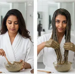 yesaara naturals Natural Bhringraj Leaf Powder 100gm for Hair Pack & Oil Mix image 4