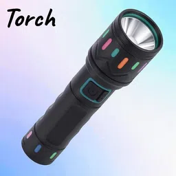 A469 Super Bright Torch | Heavy Duty Rechargeable Flashlight with Long Battery Torch-image-0