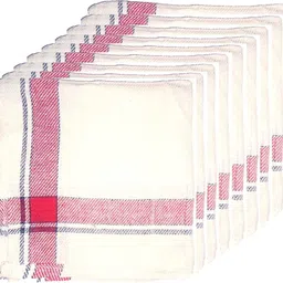 zilleria kitchen white duster 18*18 pack of 12 jk Wet and Dry Cotton Cleaning Cloth-picture-25