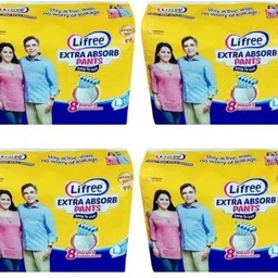 lifree Adult Pant Style Diaper Size Large, Set of 4 packs, 10 pcs per pack Total 40 pcs for waist size 30-39 inches Adult Diapers - L-picture-25