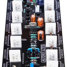 audio lite 800W RMS Mono Amplifier Board for 2SC5200 + 2SA1943 With Speaker Protection Sound Recorder and Sound Circuit Electronic Hobby Kit image 2