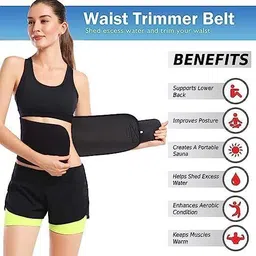 horse fit Tummy Trimmer and Sweat Belt Combo Ab Abdominal Exercise Equipment For Men&Women Fitness Accessory Kit Kit image 4