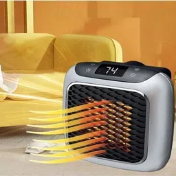 khodal Handy Heater with Overheat Protection and Adjustable Thermostat and Timer-Grey Fan Room Heater-picture-13