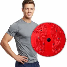 smarttech Magnetic Waist Twisting Disc 9.8-Inch ABS Workout Board with Acupressure Pyramid Ab Exerciser-picture-18