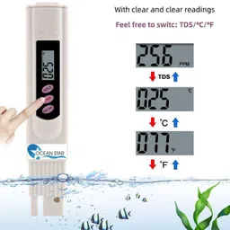 ocean star technologies TDS Meter for water testing with alkaline ph drop Digital TDS Meter image 2