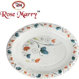 rose marry Pack of 41 Melamin (DAISY) Premium Quality Designer Melamine Dinner Set in Multicolor Dinner Set image 3