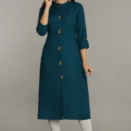 new4u Women Solid Viscose Rayon Straight Kurta-picture-26