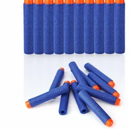 luzzo Plastic Round Head Soft Foam Darts Bullets of Blaster Toy Guns for Fun Shooting Battle Fight of Boys Kids image 2