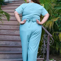 prettyplus by desinoor.com Self Design Women Jumpsuit image 2