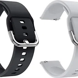 MOBISINGH MSH19BE0031BK+GY 19MM Smart Watch Belt for NOISE COLORFIT PRO 2 / BOAT STORM Smart Watch Strap-picture-13
