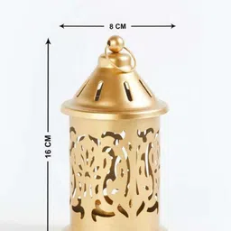 zab overseas Metal hanging Lantern and table top for decor Gold Iron Hanging Lantern Gold Iron Hanging Lantern image 2