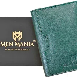 men mania Men Formal, Travel, Trendy, Casual, Evening/Party, Ethnic Green Genuine Leather RFID Wallet-picture-25