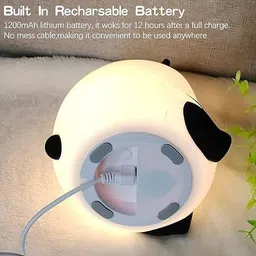 idona creation Panda Night Lamp LED Touch Silicone Light With 7 Colour light USB Rechargeable Night Lamp image 2