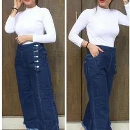 nicefashion Women Regular High Rise Dark Blue Jeans image 3