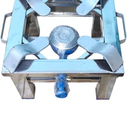elite manufacturer Commercial Heavy-Duty Gas Bhatti - Single Burner Stainless Steel Manual Gas Stove image 2