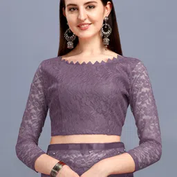 lorofy Self Design Bollywood Net Saree image 3