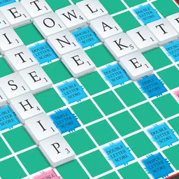 toymate Mini Crossword Scrabble Board Game Word, Letters Game for All Ages, 2 Player Educational Board Games image 5