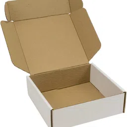 Self-Locking Box Craft Paper Mailing Duplex Corrugated Box, Size- L-4", B-4", H-2" Inches, Shipping Courier Packaging Box-image-56