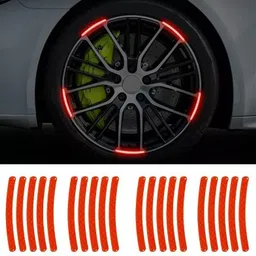 dhruv hub red Night Safety Suitable for Tata Indigo Car Reflector Light image 1
