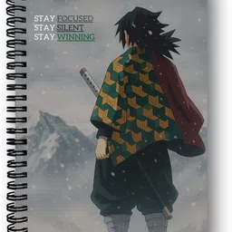 goku ki dukan Demon Slayer Anime Notebook |Free Stickers A5 Diary Unruled 150 Pages image 1