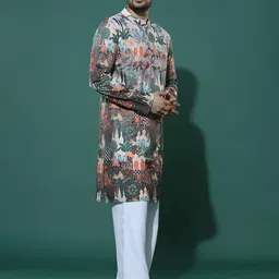 leriya fashion Men Pure Cotton Kurta Pyjama Set image 3