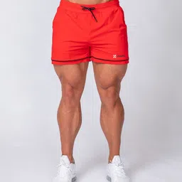zenfit Self Design Men Red Sports Shorts image 5