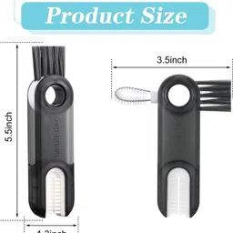 heinriched Bottle Gap Cleaner Brush 3 in 1 Cleaning Brush Lid image 3