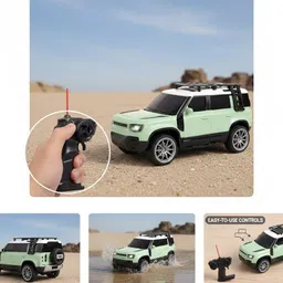 gknex Remote Control Mist Effect Car with LED Lights & Opening Rear image 5
