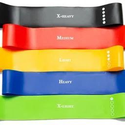 qadhi Resistance Loop Bands for Legs and Hand -5 Set Loop Elastic Belt Round Rubber Resistance Tube-picture-11