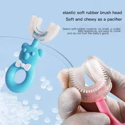 oblivion Baby Bear U-Shaped Toothbrush with Soft Silicone Brush Head | Soft Toothbrush image 4