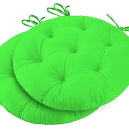 keshav pharma Antique Round Chair Cushion Round Chairpad Cotton Solid Chair Pad Pack of 2-picture-27