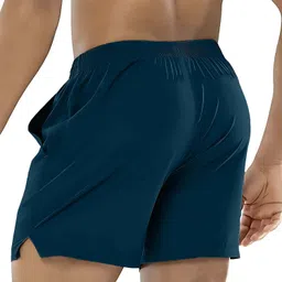 prabaha Solid Men Blue Regular Shorts image 2