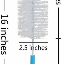 serraw Long Bottle Cleaning Brush with Nibbler Cleaning Brush and Straw Brush Made of BPA Free Plastic with Flexible Head (Multicolor) image 3