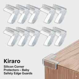 kiraro Silicone Table Corner Protector for Baby |Edge & Corner Guards (Pack of 8) image 1
