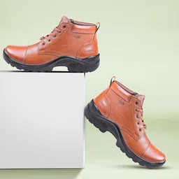 Leather Police Boot, Extra Lightweight Extra Comfort Boots For Men-image-10