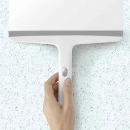 joseph joseph Grey Bathroom Glass Cleaner With Suction Storage Hook & Hanging Accessory Hook image 5