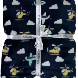 sovana Solid Crib Sherpa Blanket for Heavy Winter image 4