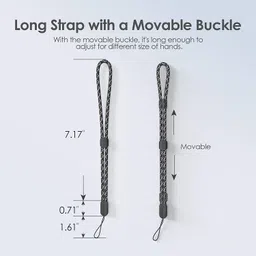 mil9us 6Pcs Hand Wrist Strap - Adjustable Nylon Wristlet Straps Mobile, Camera, etc. Strap image 2
