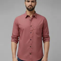 metronaut Men Regular Fit Solid Spread Collar Casual Shirt-picture-26