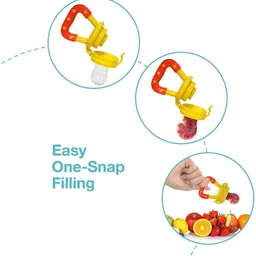 deriz Baby Infant Fruit Feeder Dummy Pacifier Newborn Nipple Pack of 1 Feeder (GREEN) Feeder image 2