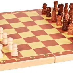 movex Morex 15 Inch Handmade Foldable Wooden Chess Set Classic Look Design Educational Board Games image 2