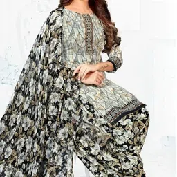 simplyethnic Unstitched Crepe Salwar Suit Material Embroidered-picture-16